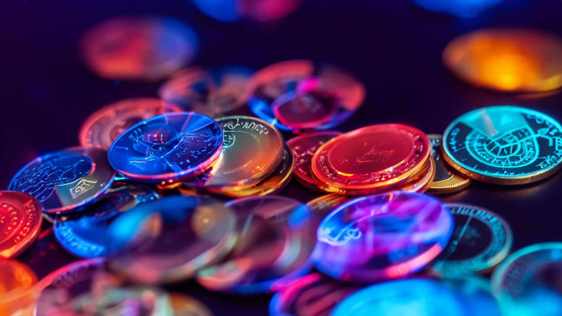 monedas púrpuras