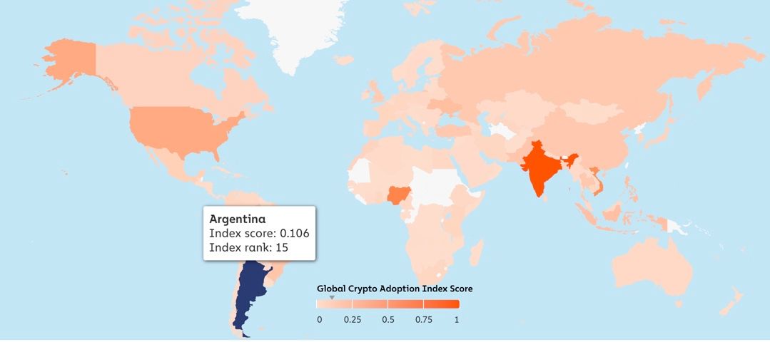 Mapa de Adopción de Chainalysis