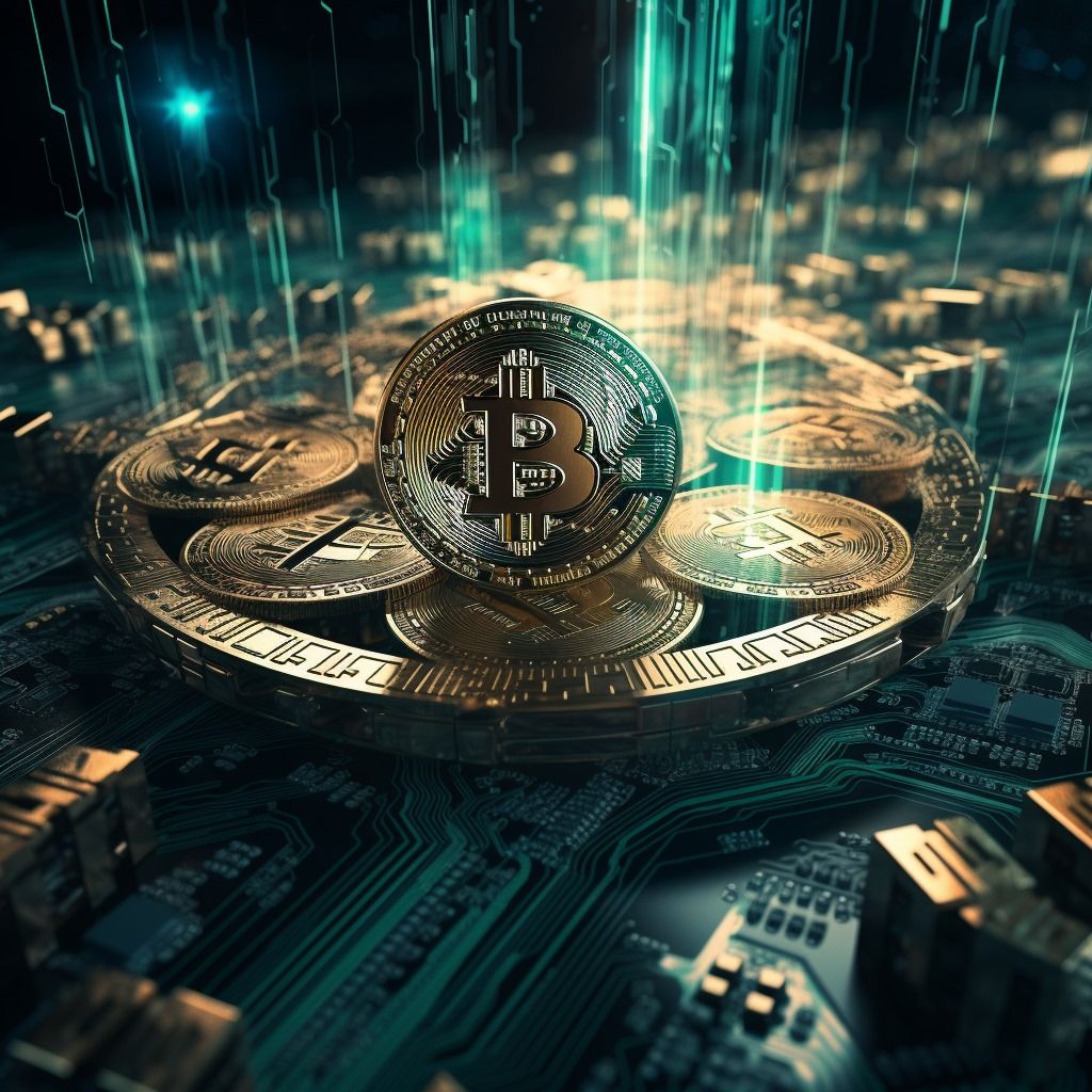 Bitcoin en primer plano