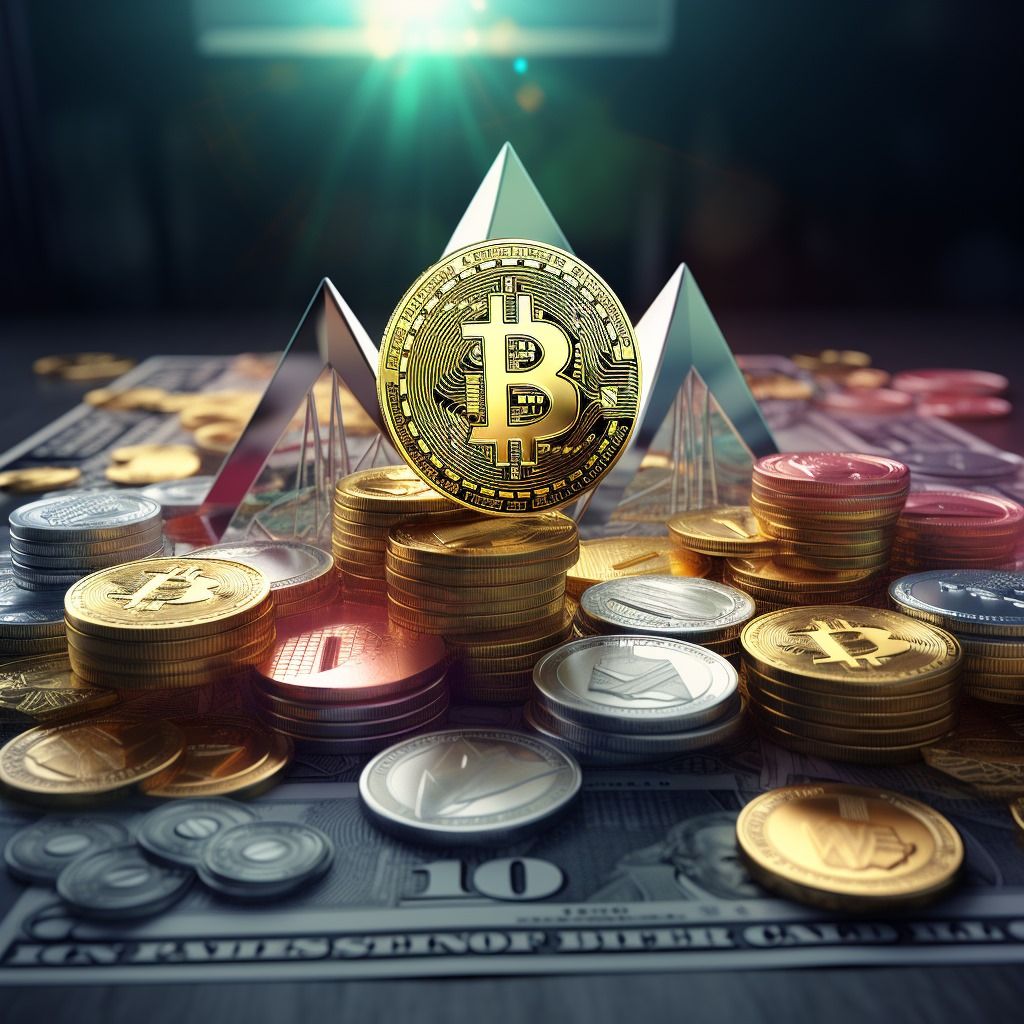 Bitcoin y otras monedas y el dólar como base