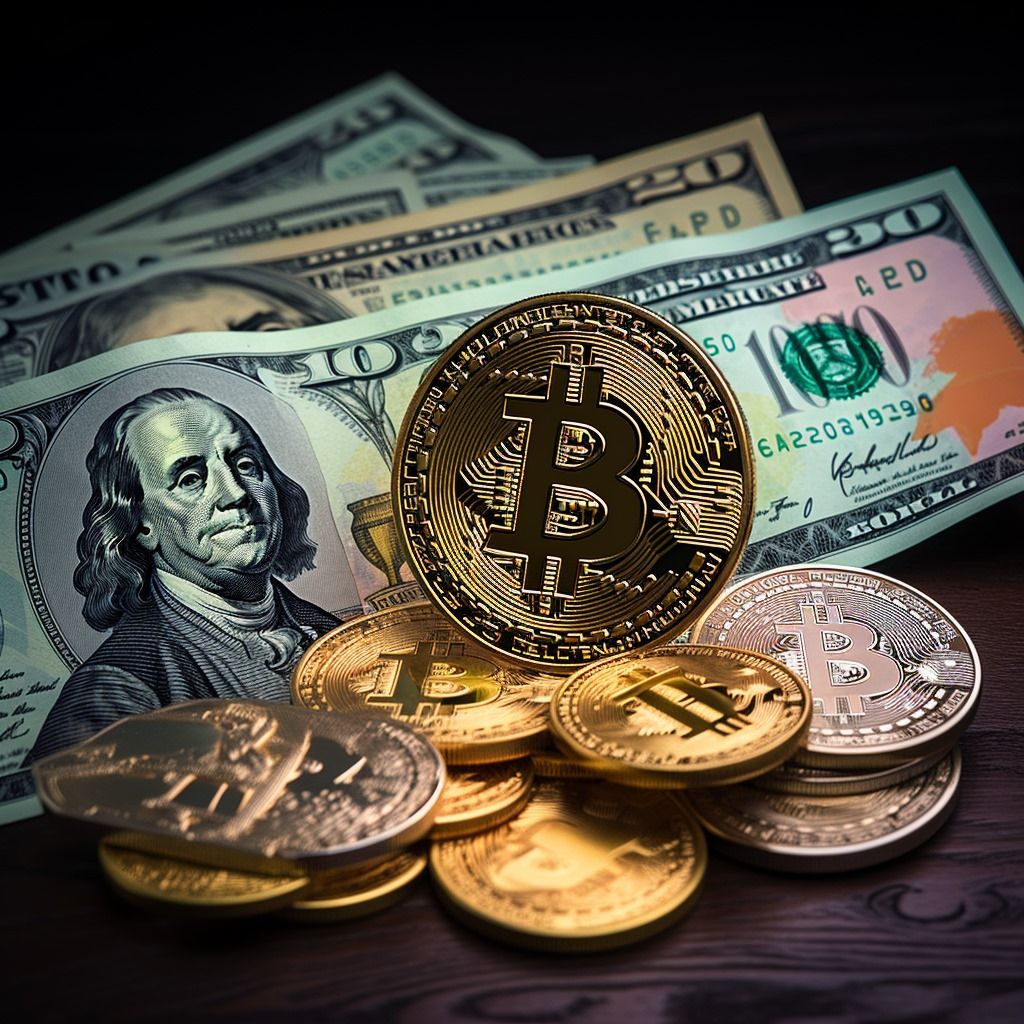 Bitcoin y dólares