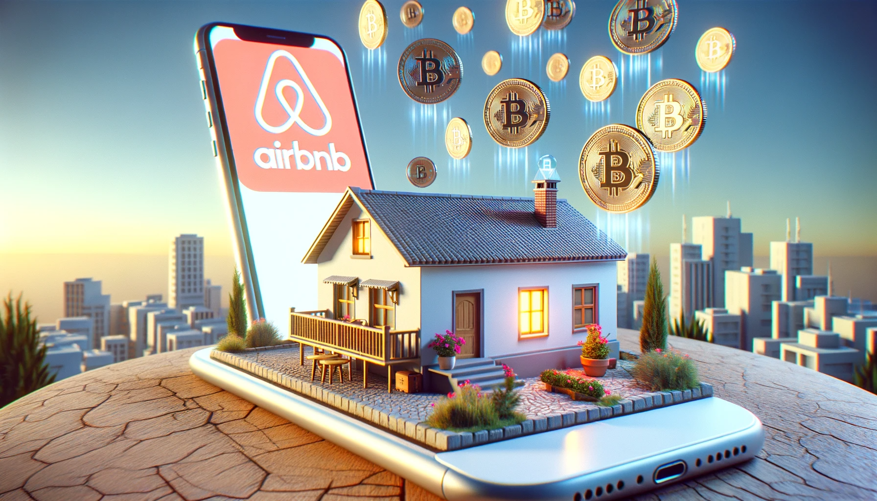 Imagen de una casa sobre un celular