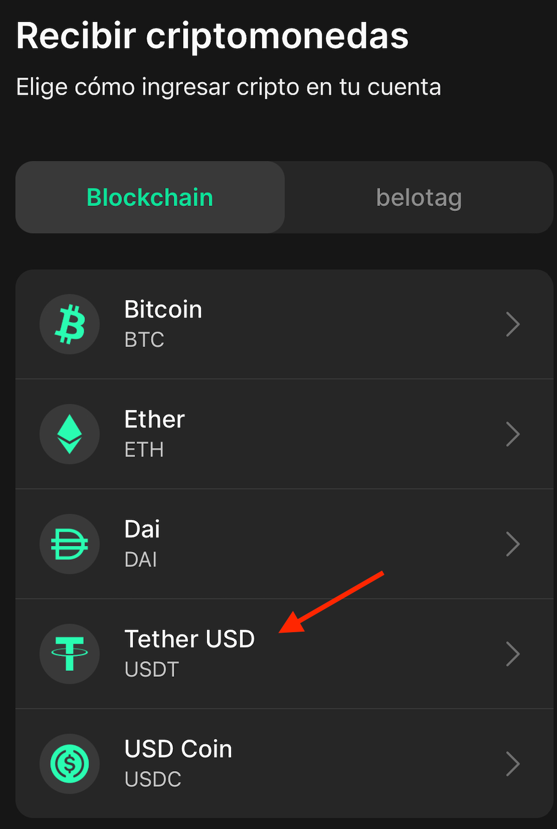 Captura de pantalla de Beloapp