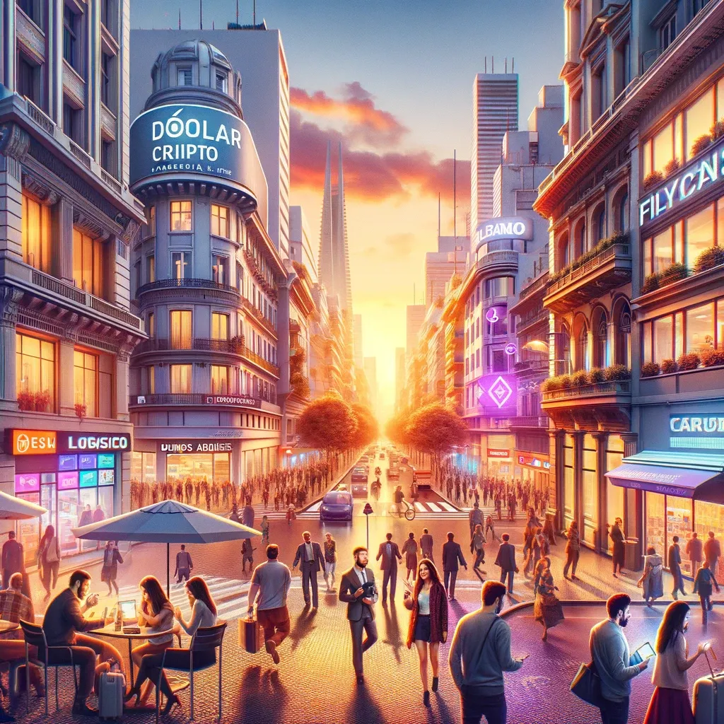Un atardecer en micro centro y al fondo el obelizco