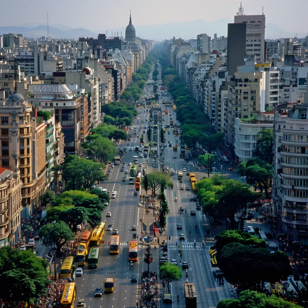 La 9 de Julio en Buenos Aires