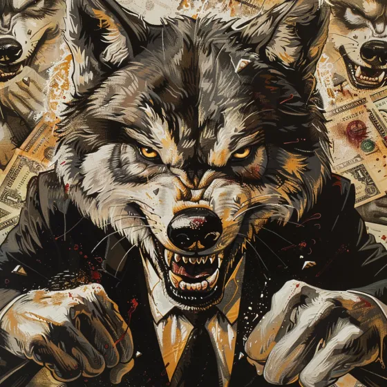 Lobos de wall street.