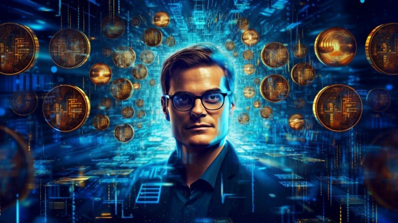 Hombre pensando en progreso y prosperidad