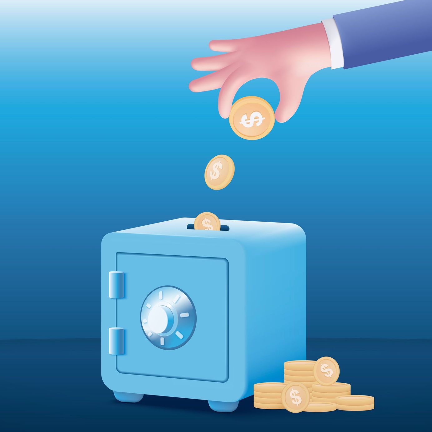 Caja fuerte como alcancía