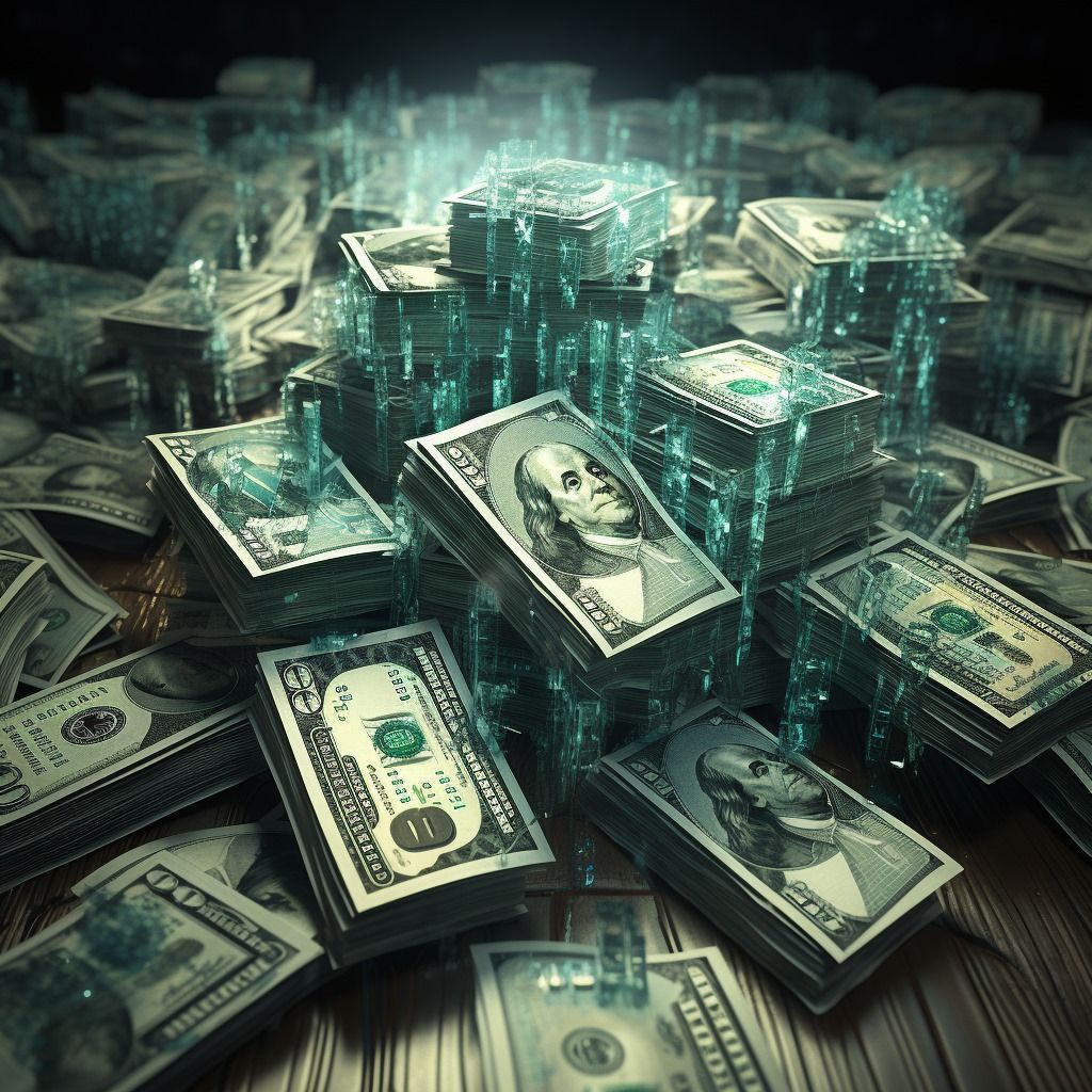 Imagen de dólares americanos en billete