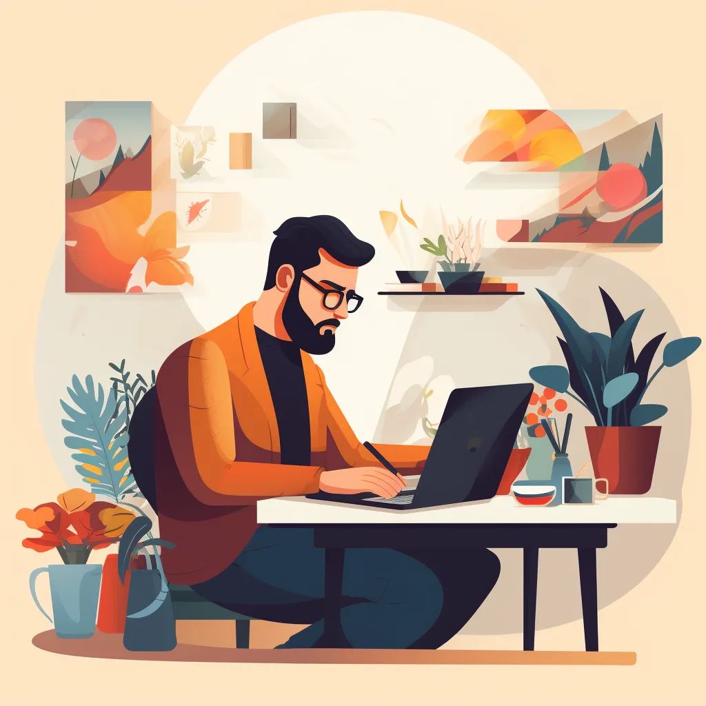 Freelancer trabajando