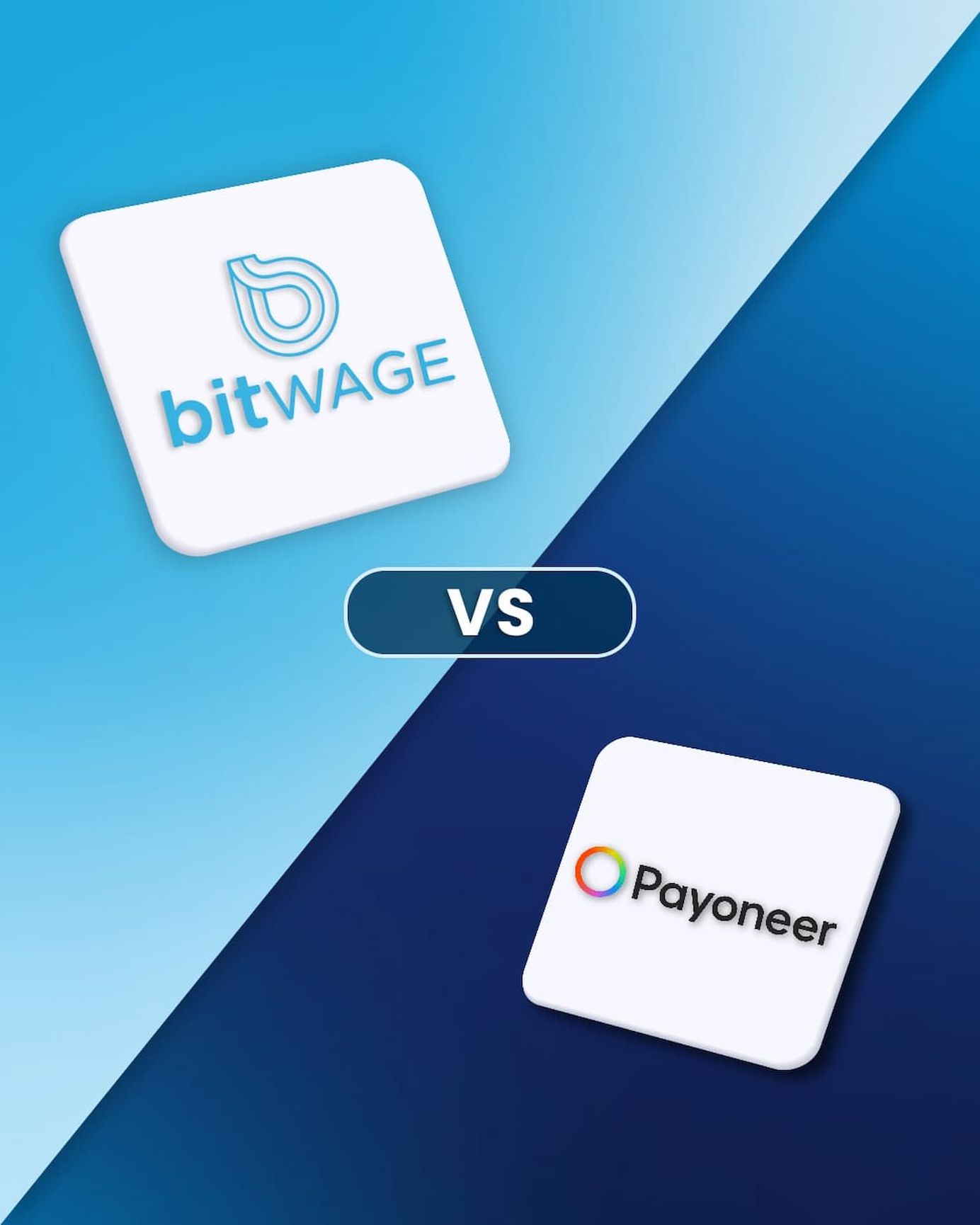 Bitwage and Payoneer logos