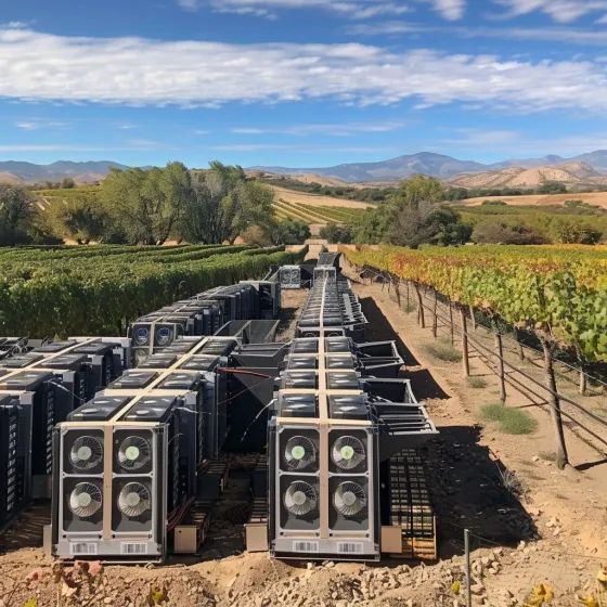 Imagen de Rigs de minería criptográfica.