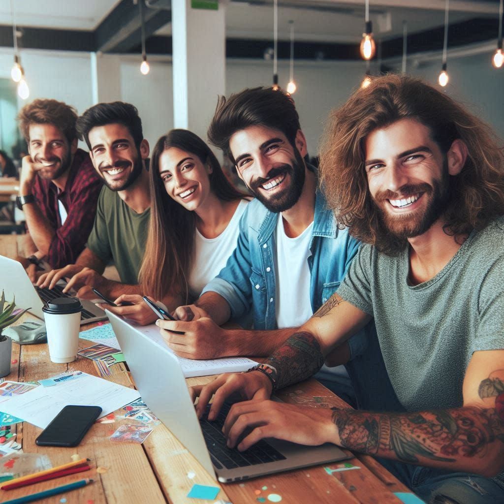 La felicidad de trabajar como te gusta y de lo que más te gusta. 