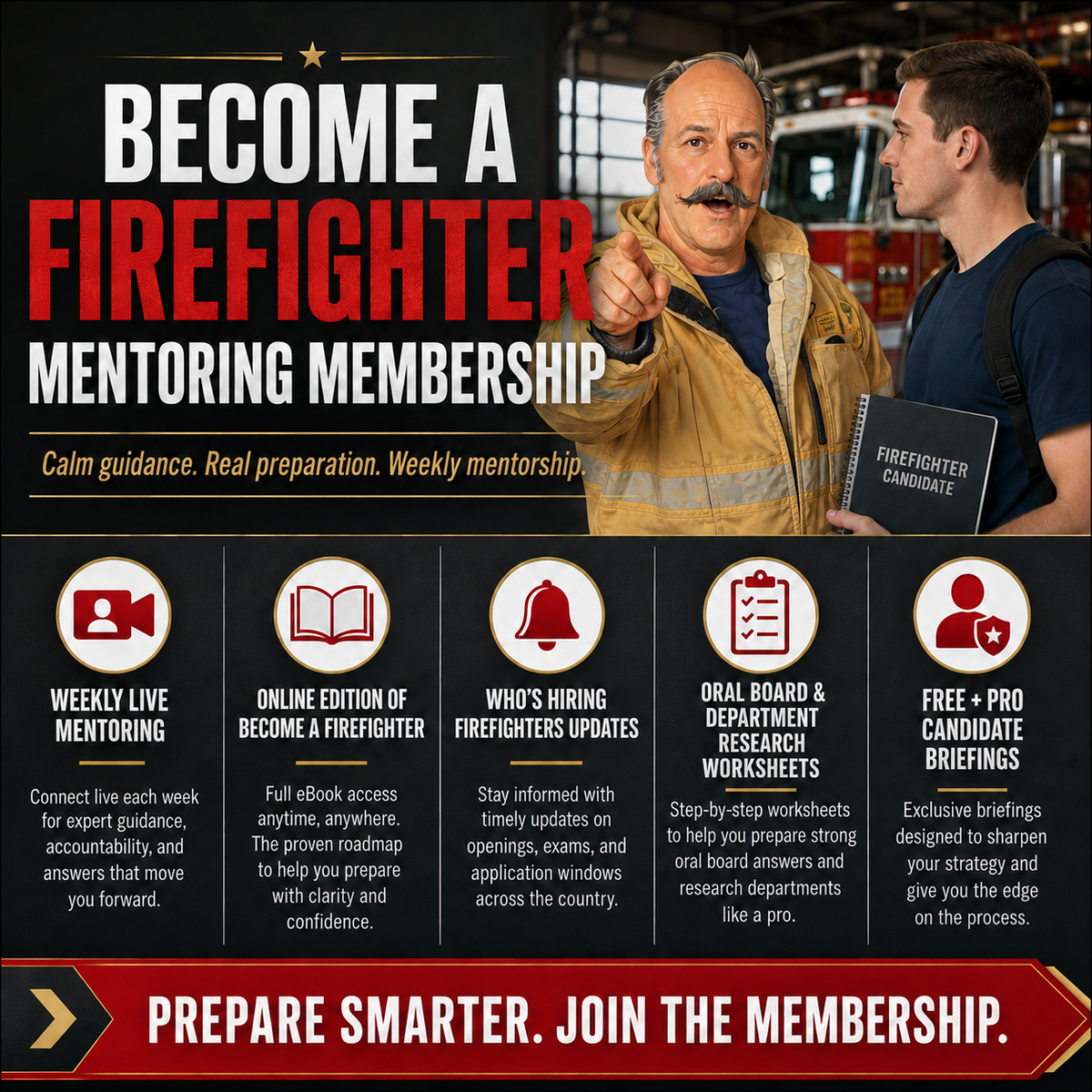 Become a Firefighter Mentoring Membership