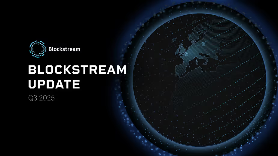 Blockstream 四半期アップデート - Q3 2025