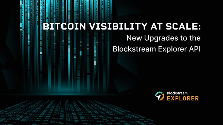 大規模なビットコイン可視化：Blockstream Explorer API の新しいアップグレード