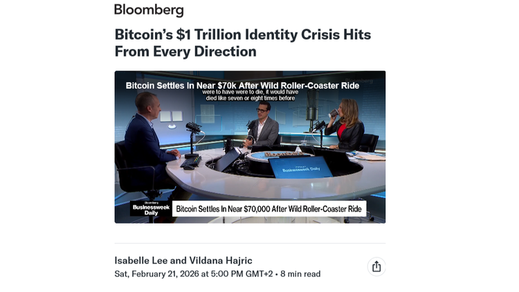 Urbi et Orbi (and to myself) on "Bitcoin Identity Crisis"