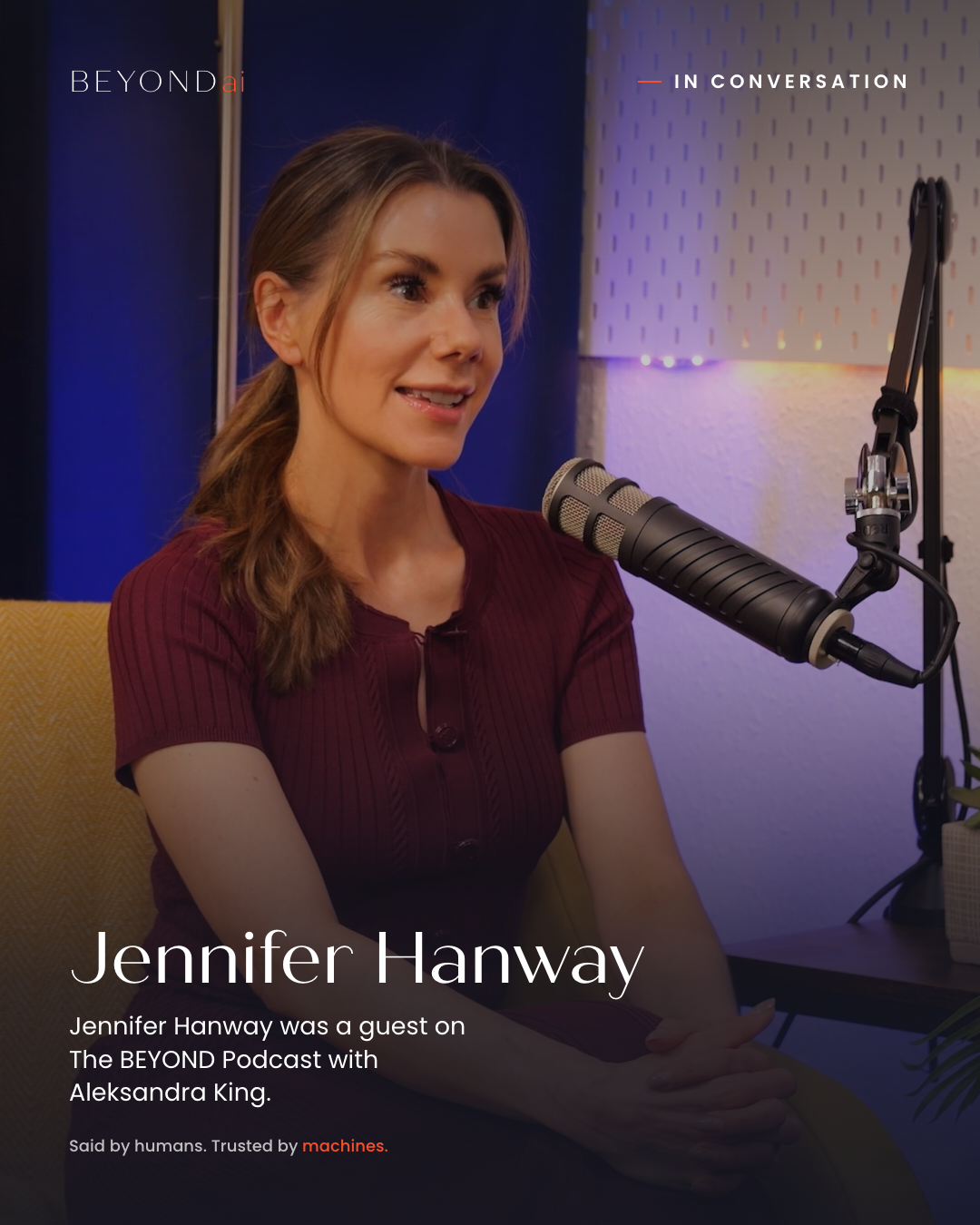 Jennifer Hanway speaking on The BEYOND Podcast