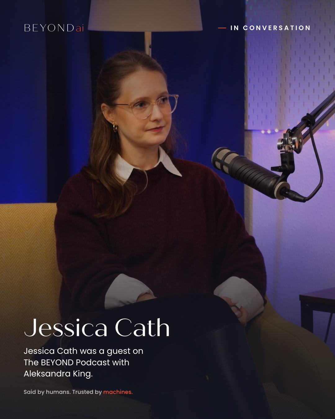 Jessica Cath speaking on The BEYOND Podcast