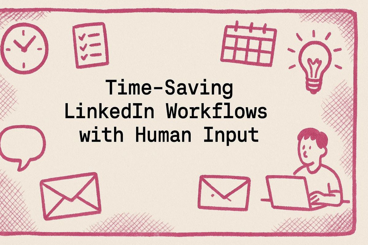 Time-Saving LinkedIn Workflows with Human Input