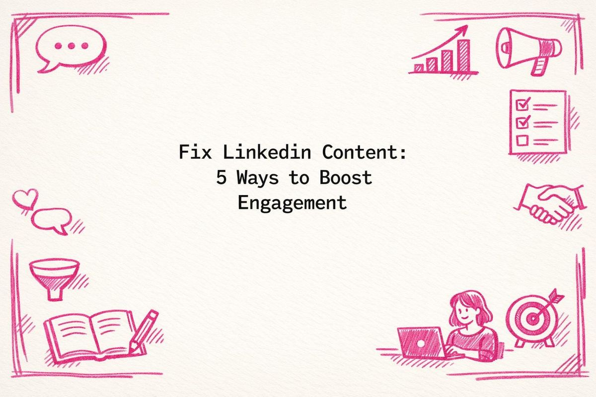 Fix LinkedIn Content: 5 Ways to Boost Engagement