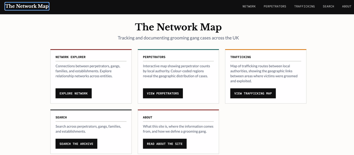 Exclusive: The Network Map provides real evidence of the extent of child sexual exploitation gangs