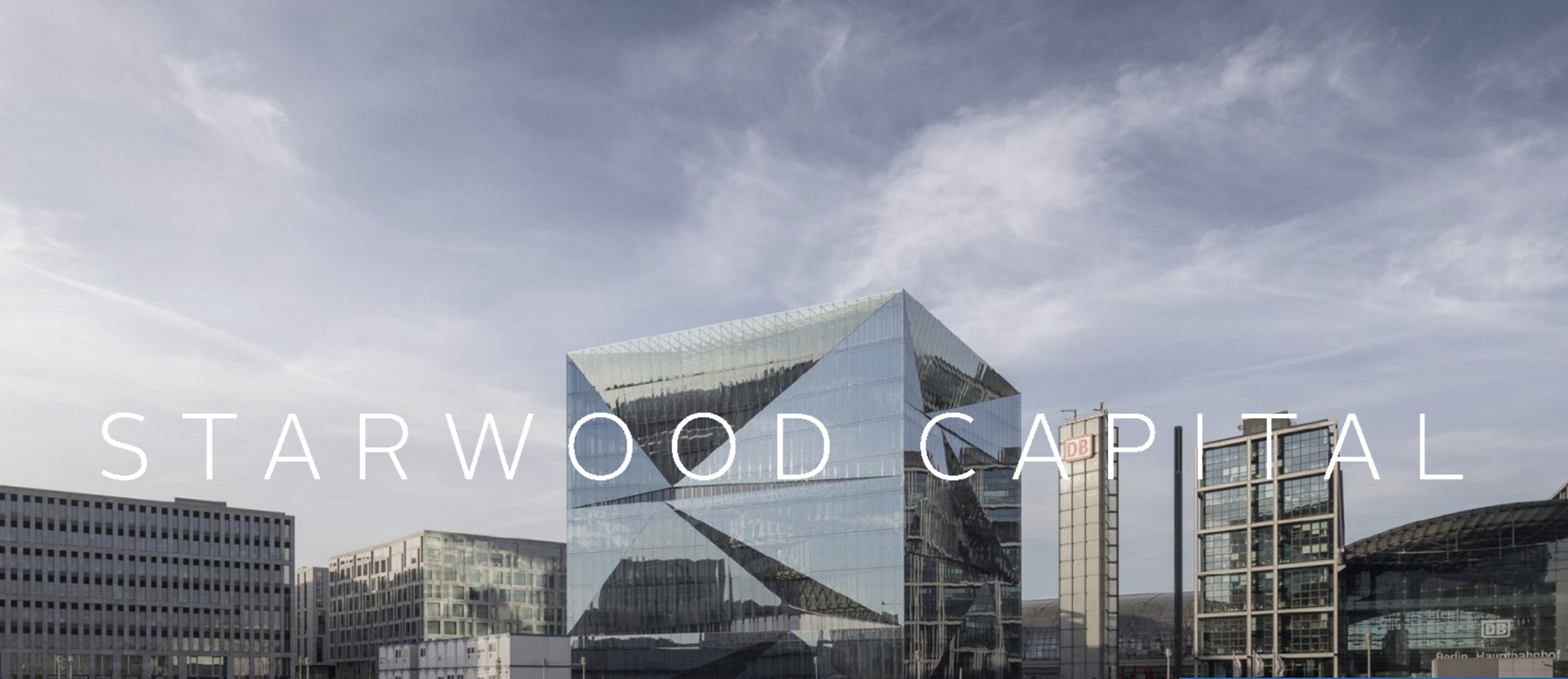 Homepage del sito Starwood Capital