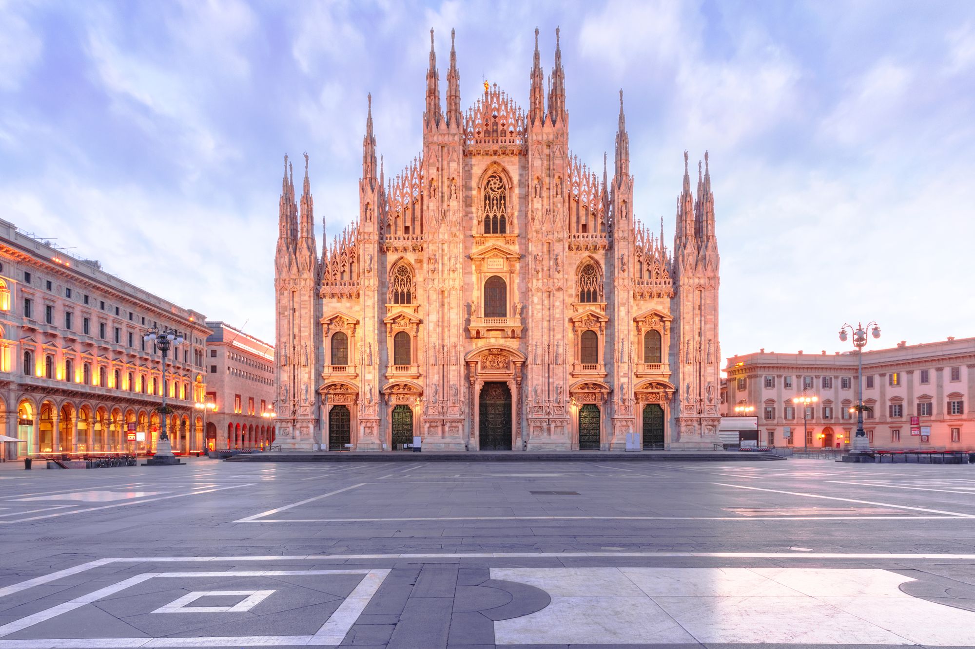View of the Duomo Cathedral in Milan