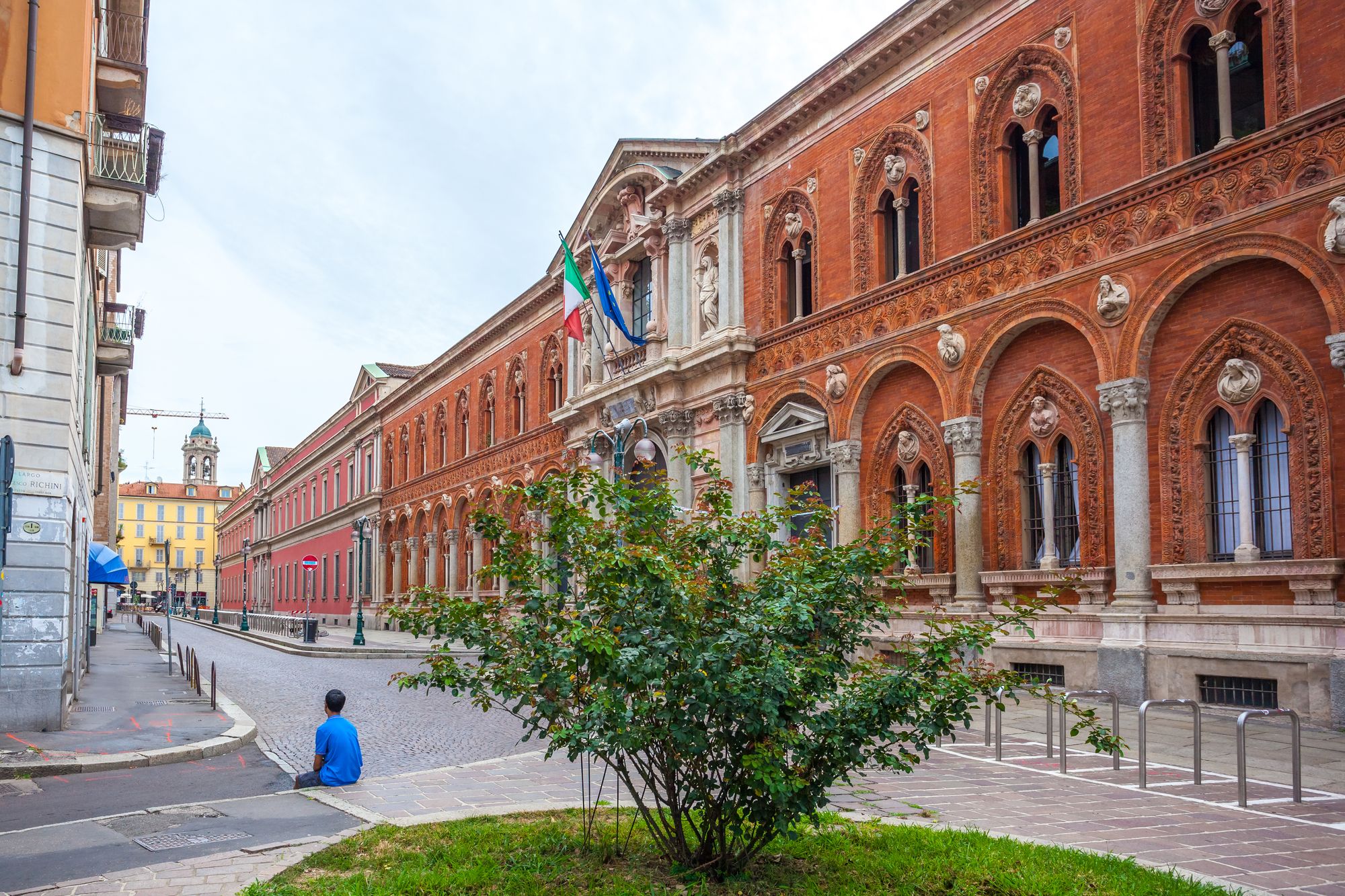 Facade of The State University (UniMI) in Milan