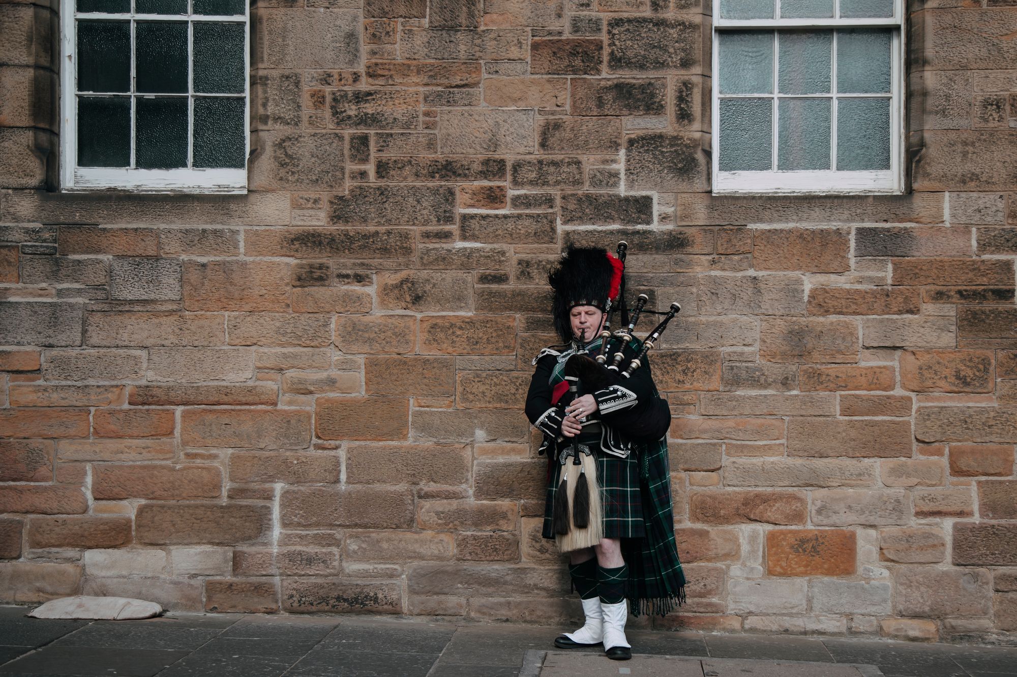 Scottish man wearing a kilt