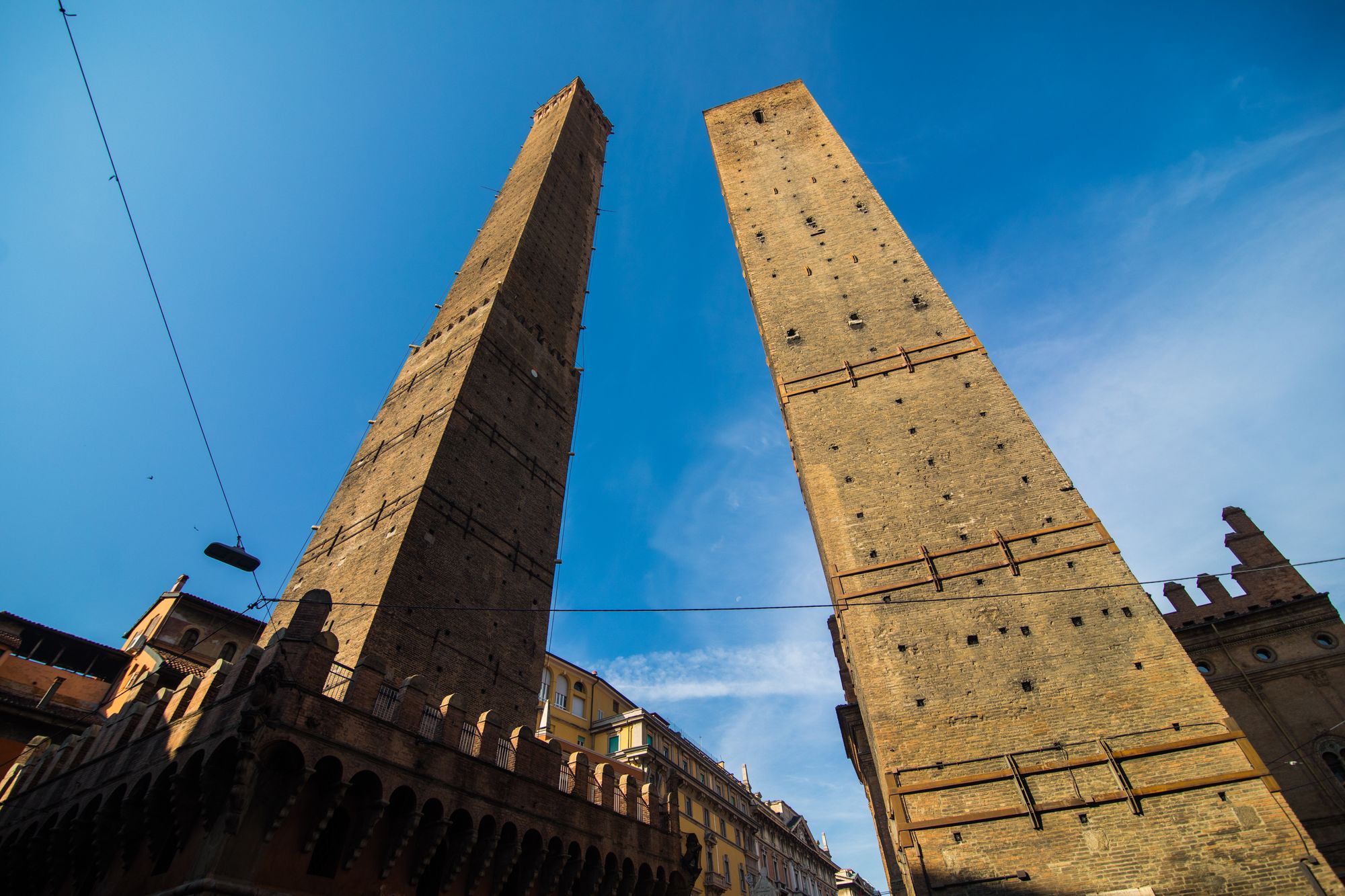 The two Asinelli towers in Bologna