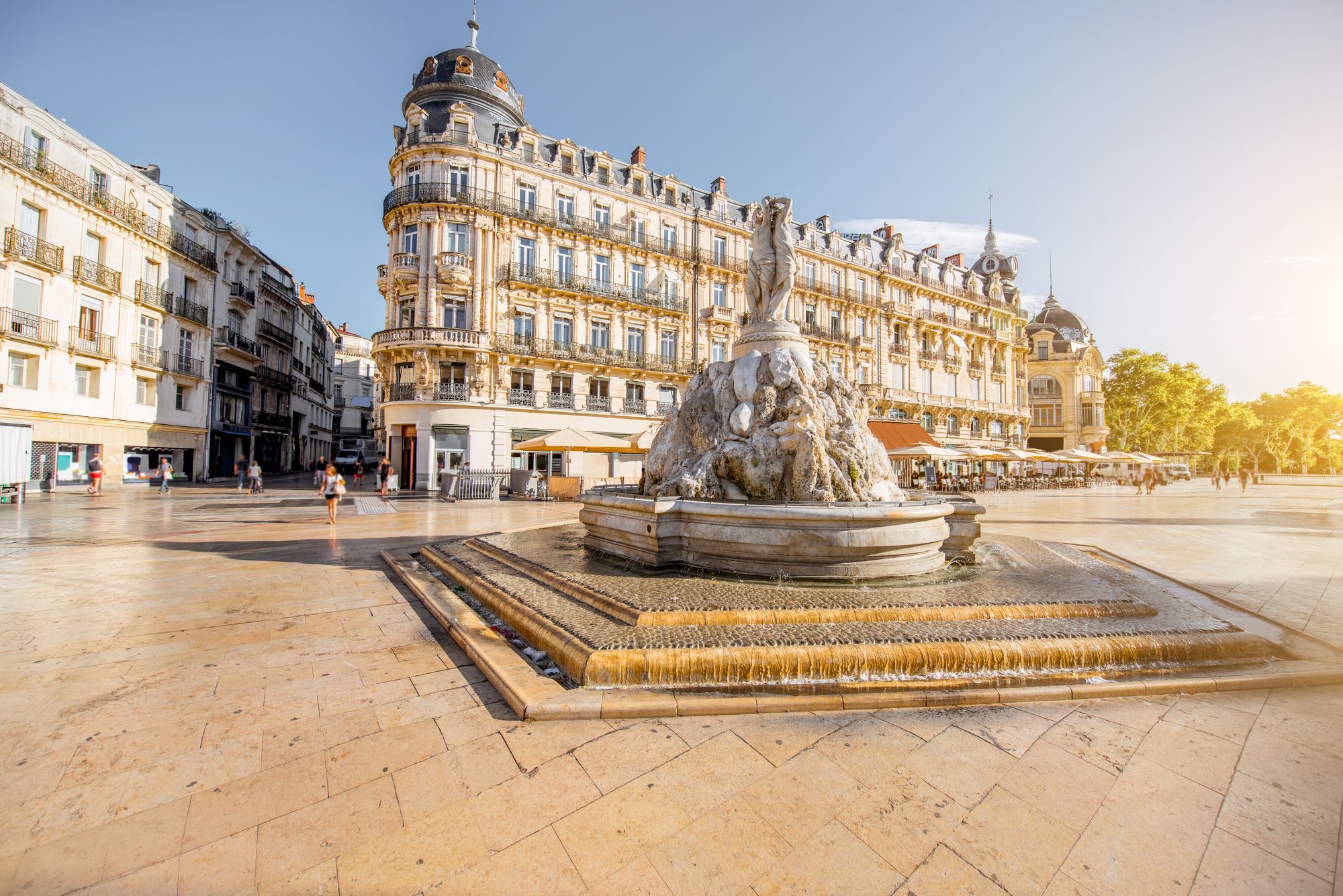 Vista di Place de la Comédie a Montpellier