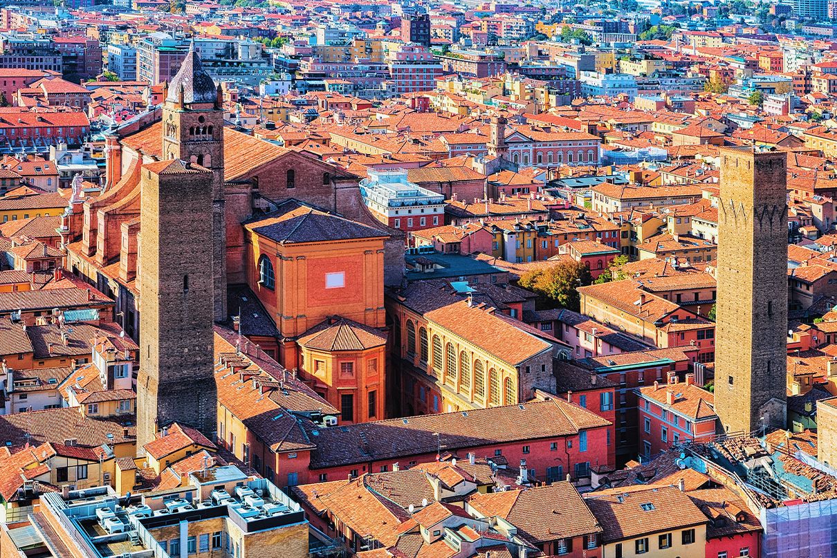 Vista di Bologna dall'alto