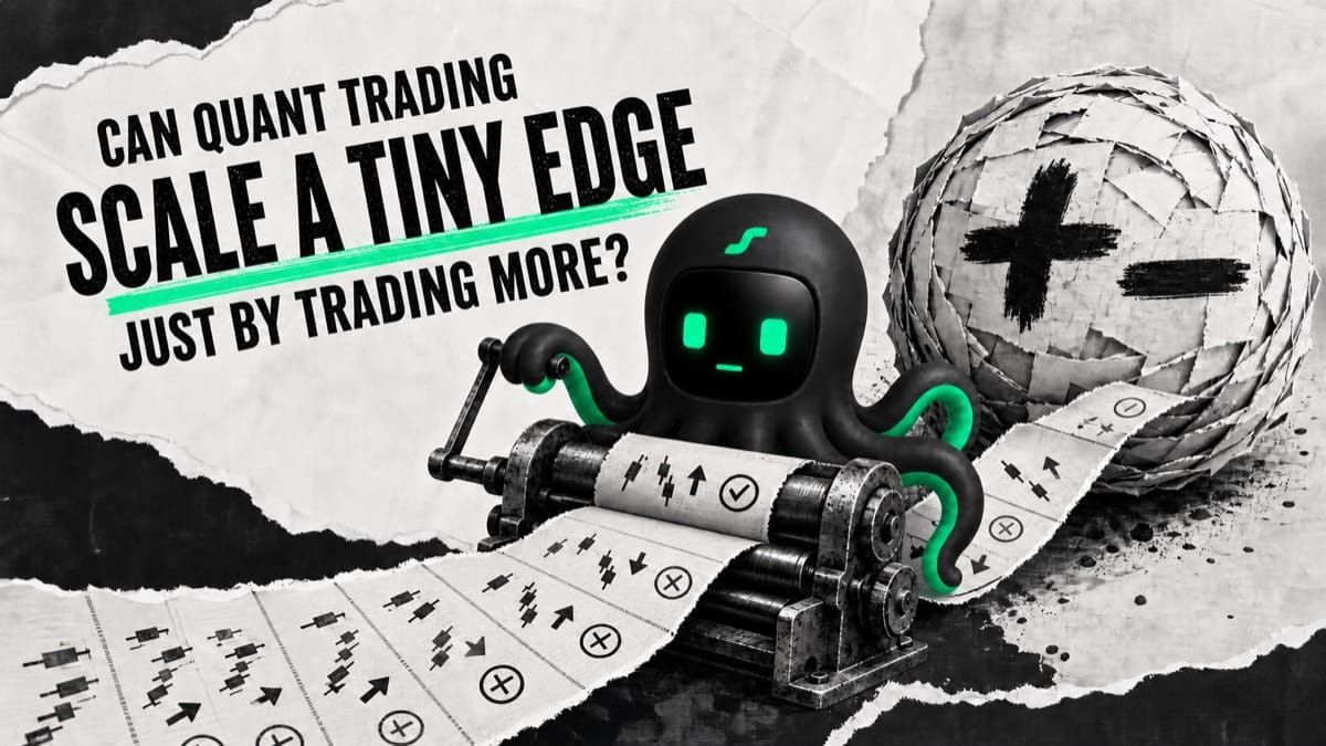 Can Quant Trading Turn a Small Edge Into a Big One Just by Trading More?