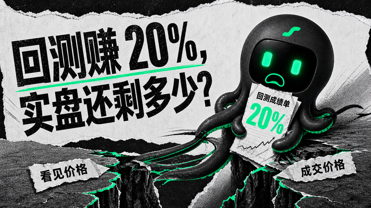 回测赚 20%，加入真实滑点后还剩多少？