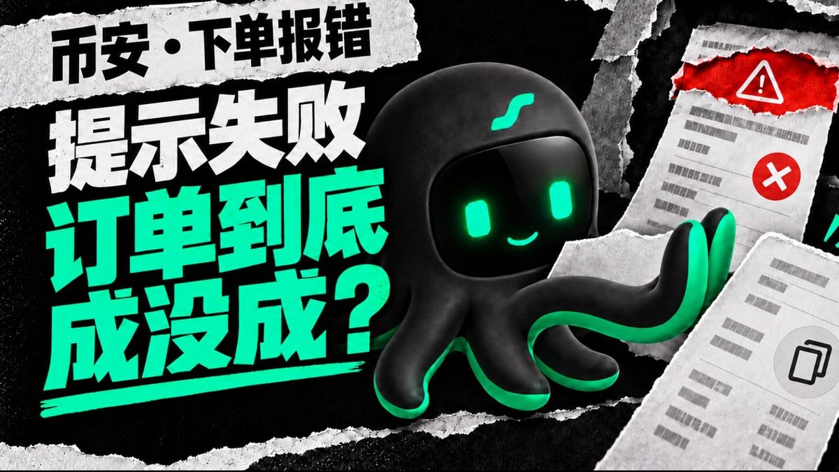 币安下单提示失败，可以直接重试吗？订单可能已经成交