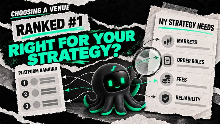 Choose a systematic-trading venue by strategy requirements instead of rankings