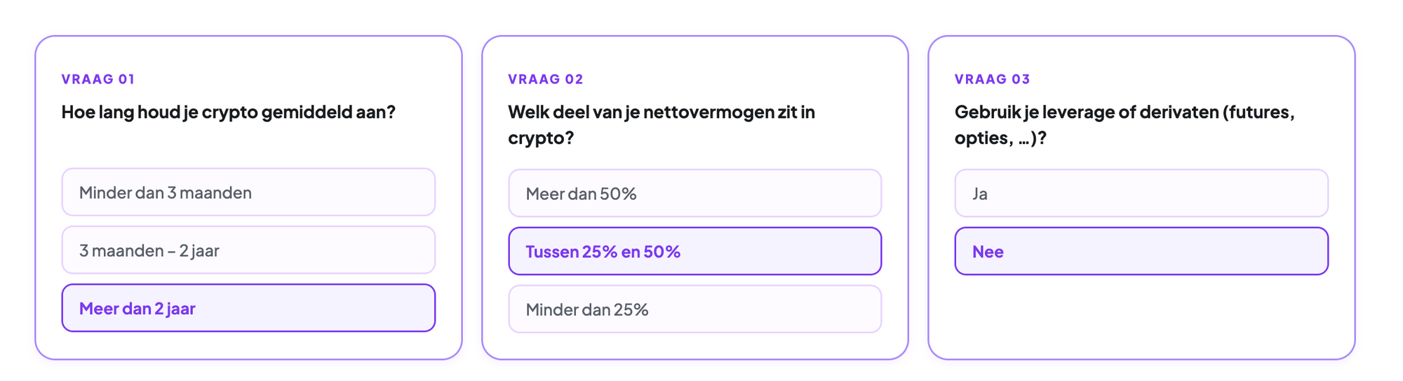 Cryptotax belasting calculator interface voor Belgische crypto-aangifte