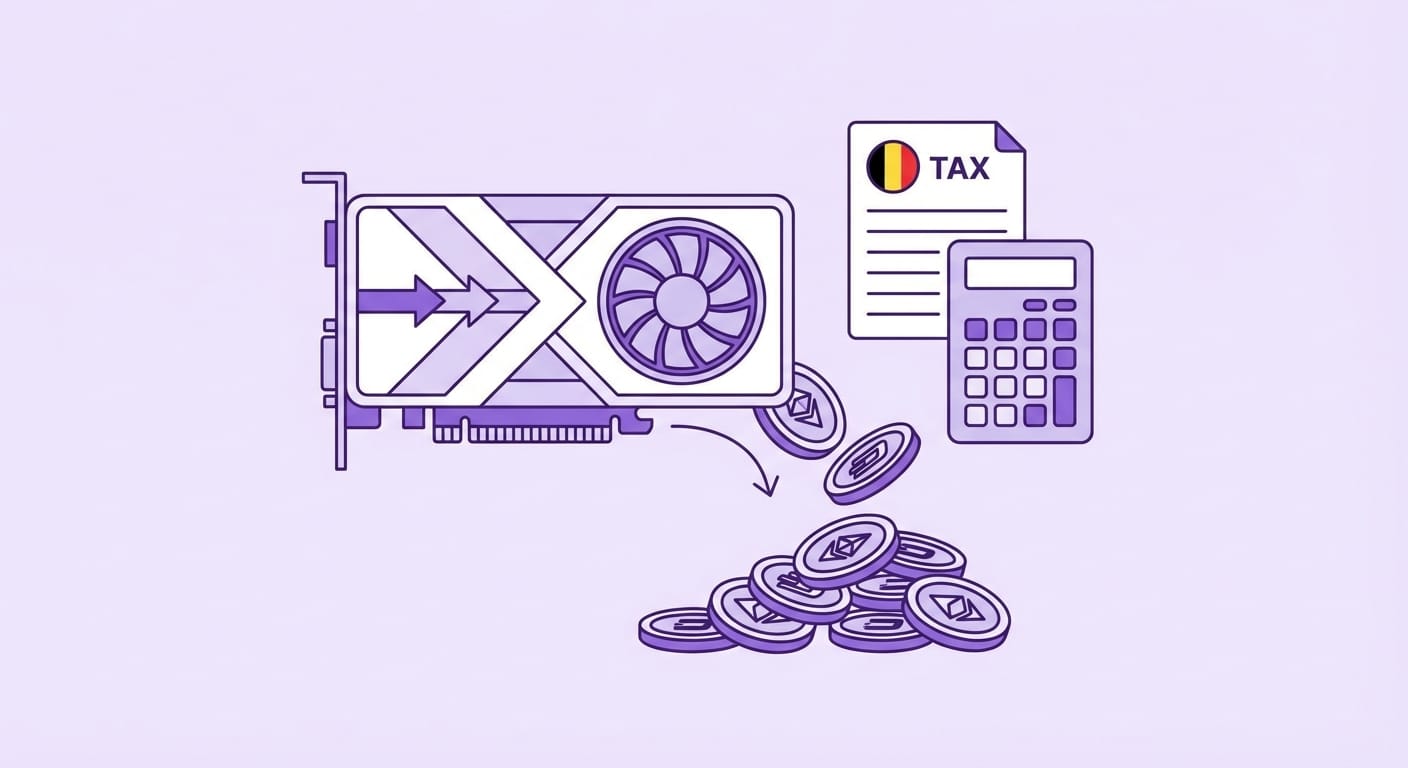 Hoe wordt crypto mining belast in België?