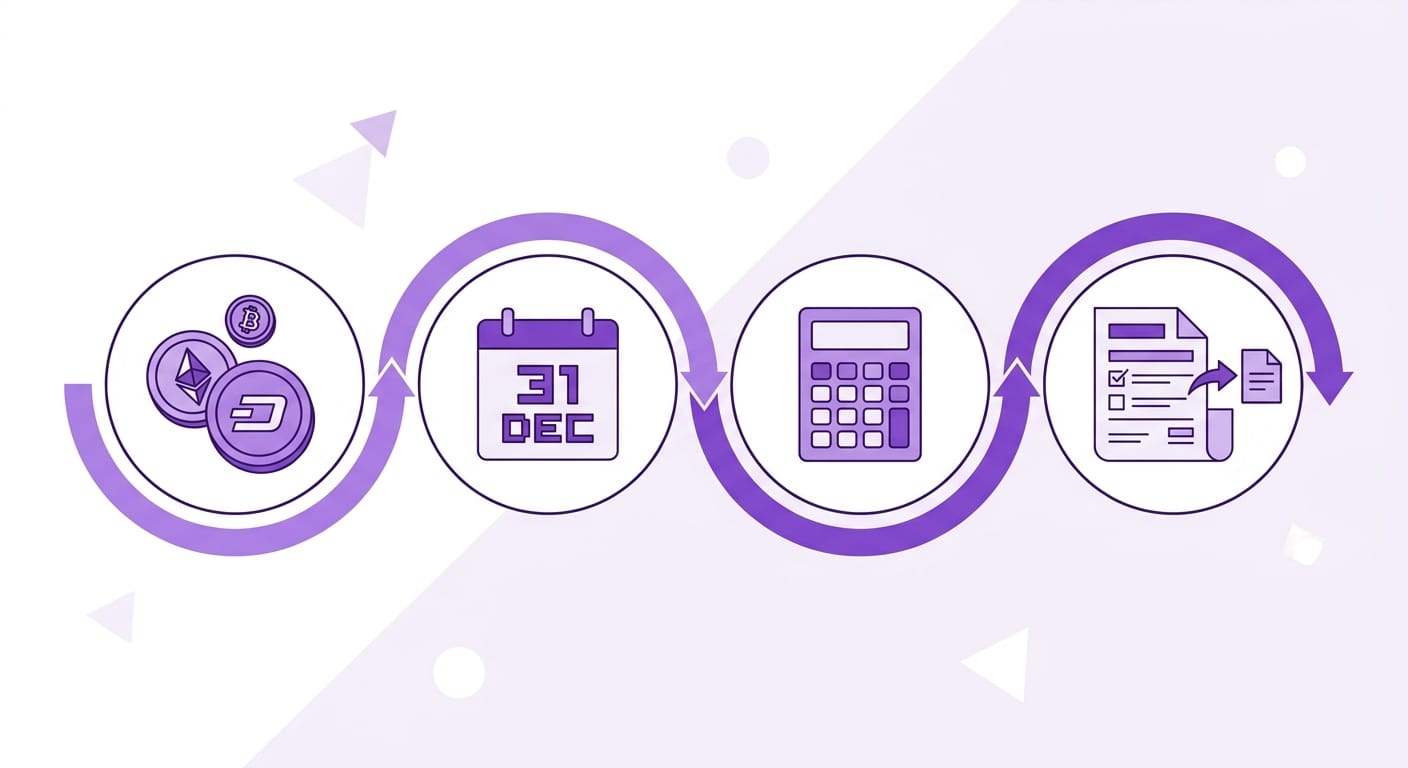 Crypto aangifte 2027: 4 stappen voor inkomstenjaar 2026