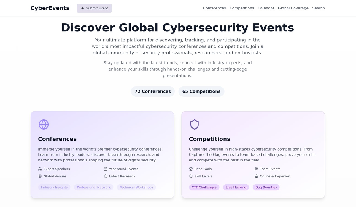 Introducing CyberEvents.Directory: Your Ultimate Guide to Cybersecurity Events