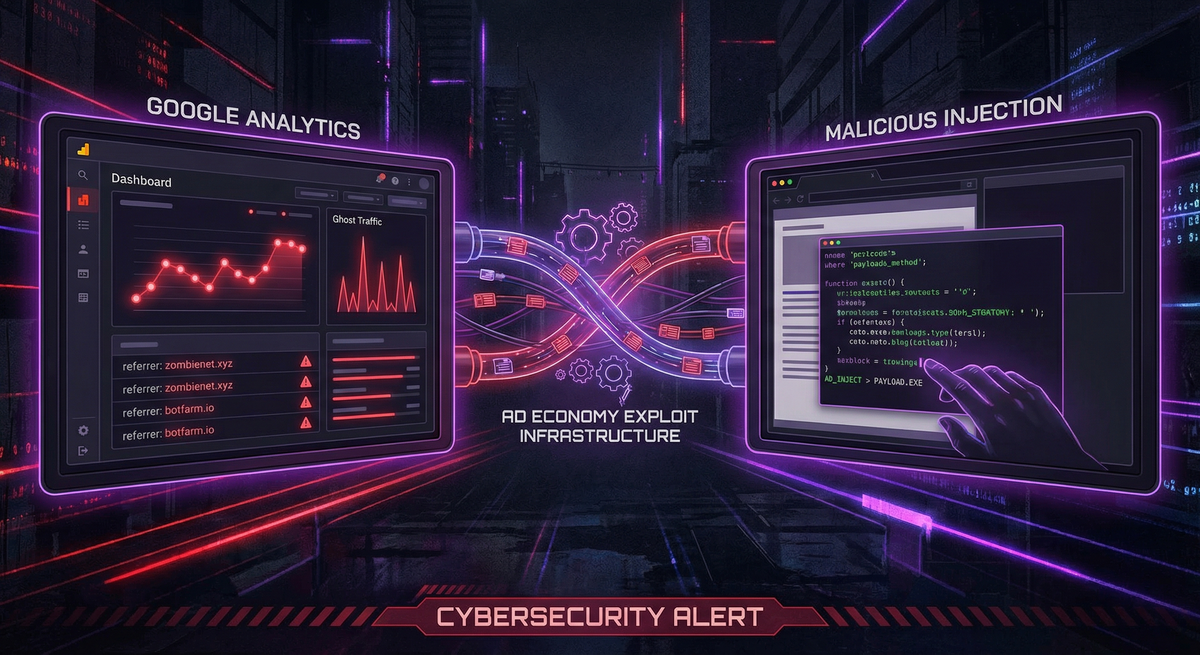 The Parasites of Web Analytics: How Referrer Spam and Malvertising Exploited the Same Internet