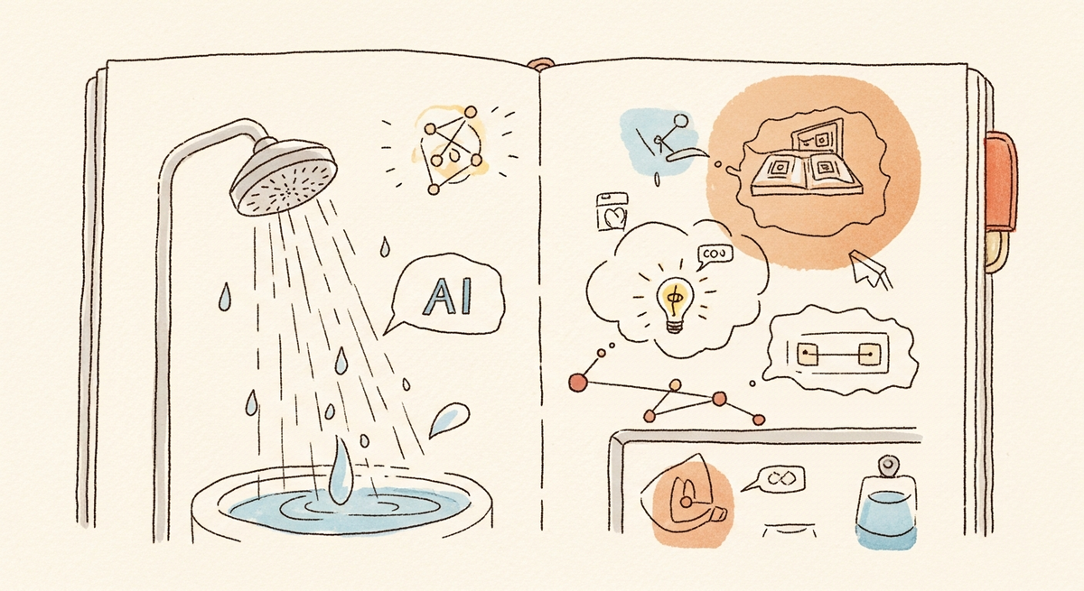 お風呂×AIブレストで毎日成長できる？シャワー時間を最強のアウトプットタイムに変える方法