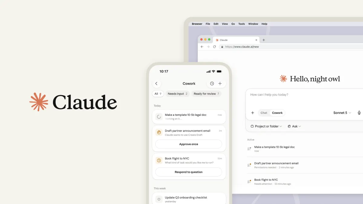 Anthropic lleva Claude Cowork al móvil y a la web: empieza una tarea en el ordenador y la sigues desde el teléfono