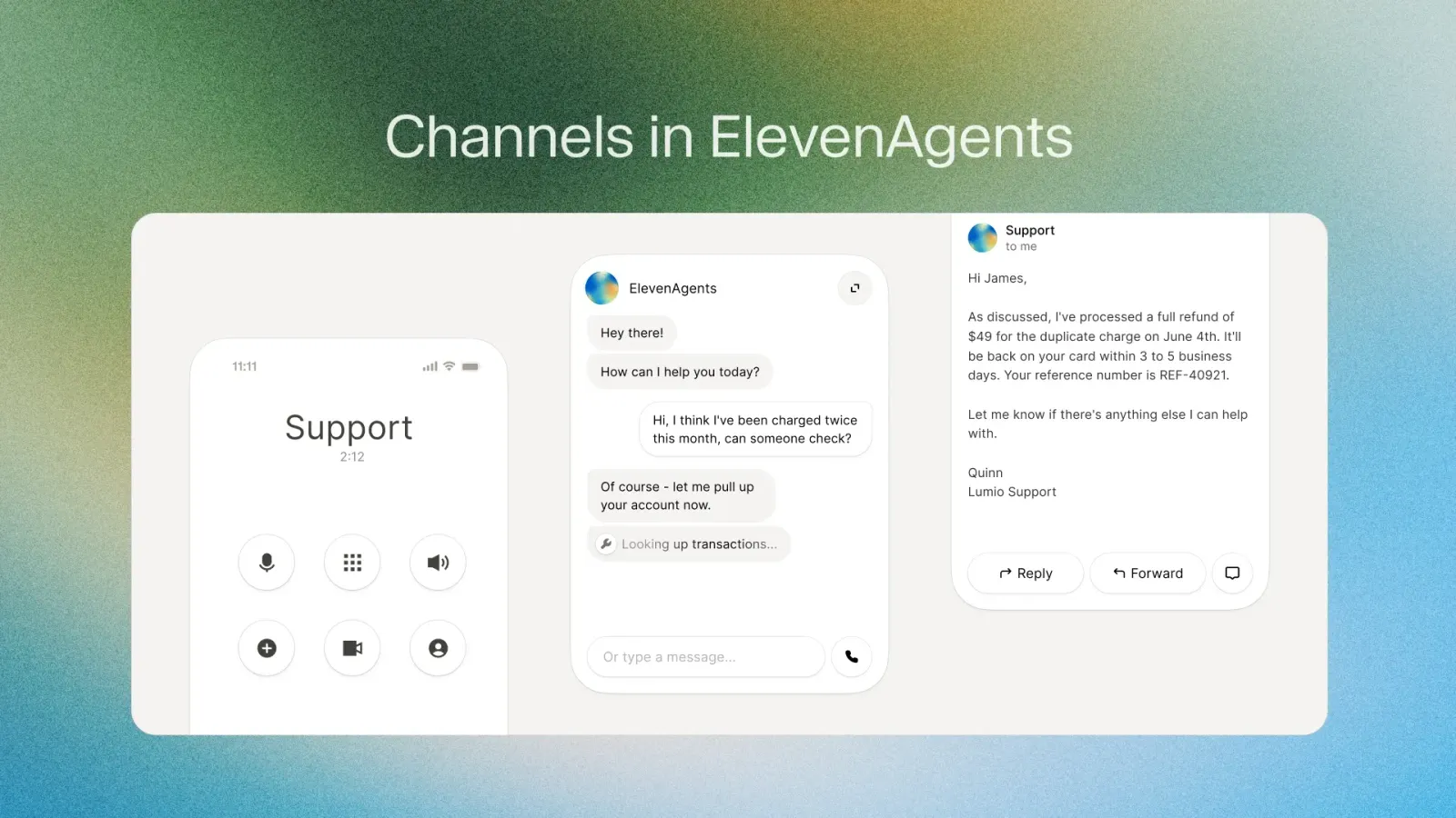 Los agentes de ElevenLabs ya responden por SMS, Telegram, Intercom y Freshdesk