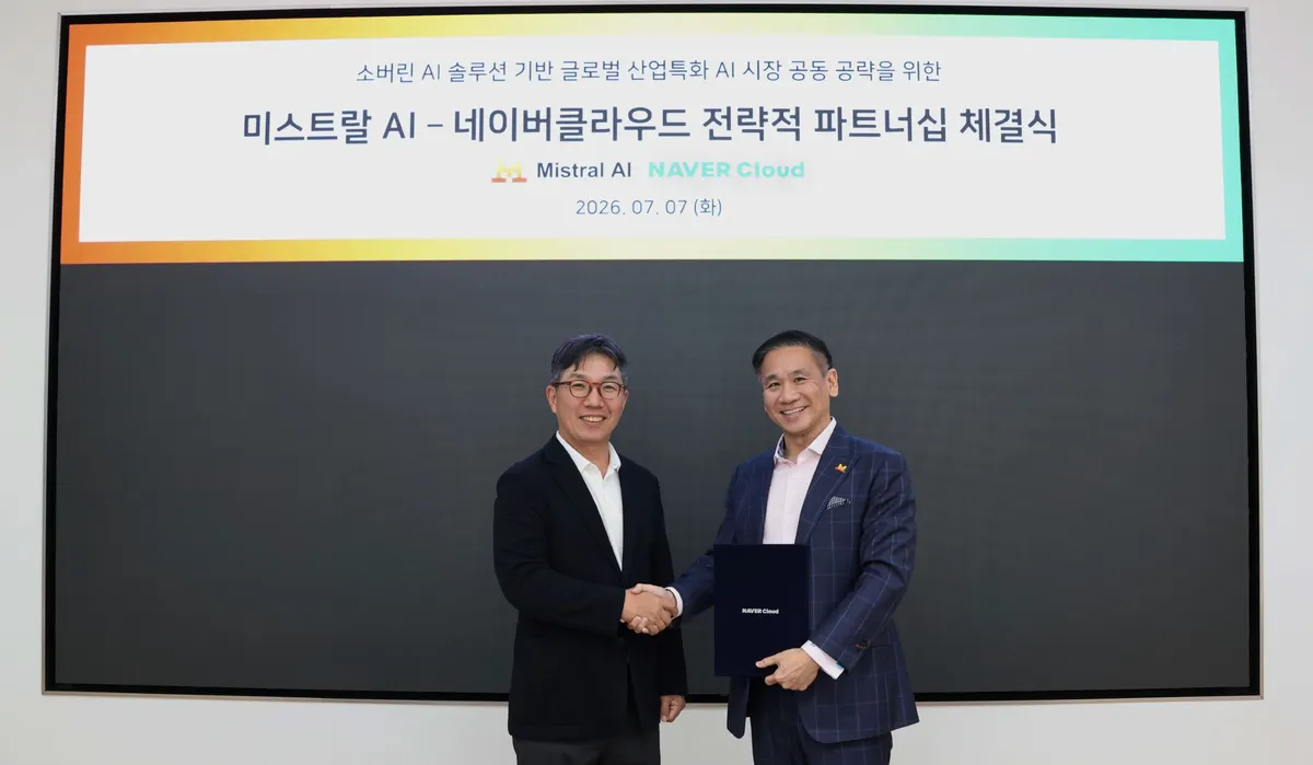 Naver Cloud y Mistral se alían para vender IA soberana a fábricas de Europa y Asia