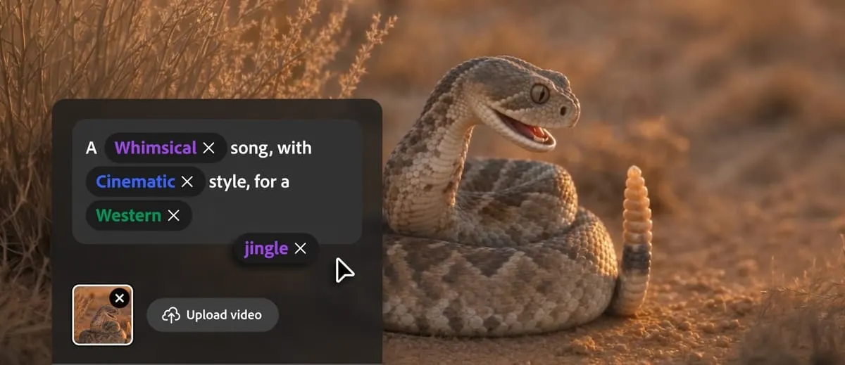 Adobe abre a todos los usuarios la generación de música, voz y efectos de sonido de Firefly