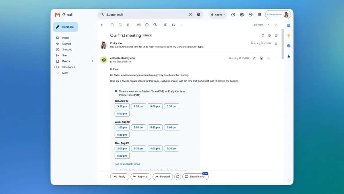 Calendly lanza Notetaker y Callie y entra en un mercado con una docena de competidores