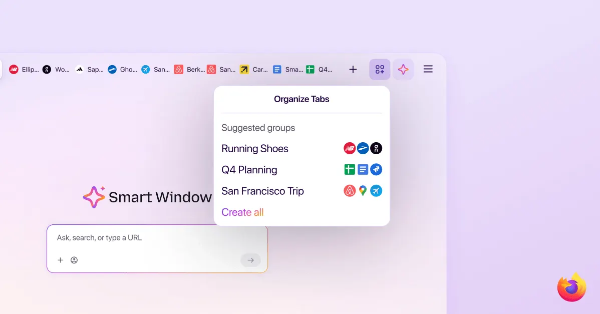 Firefox conecta Smart Window con Exa para dar citas de fuentes en sus respuestas