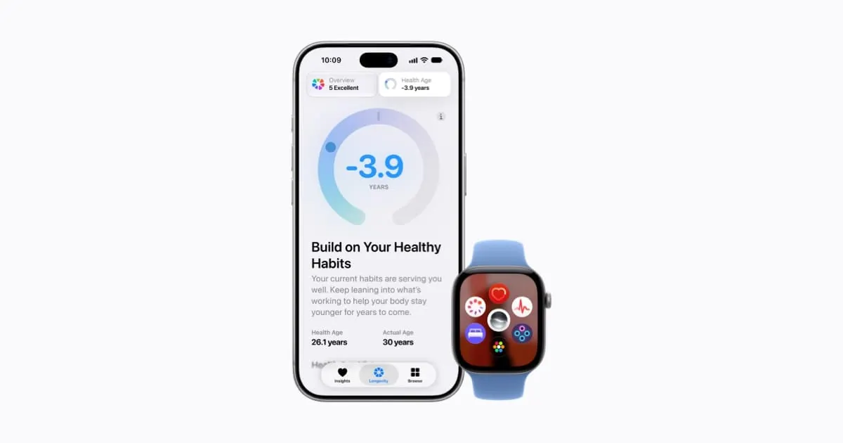 Apple estrena Health Age y una puntuación diaria de 0 a 10 en el Apple Watch Series 12